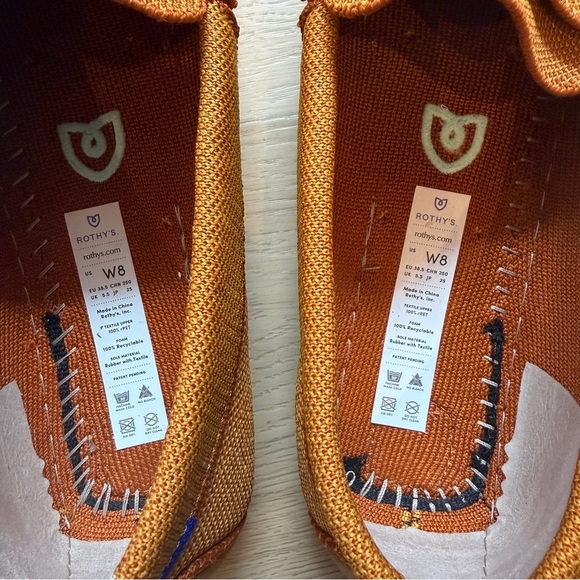 Rothy's The Driver Cognac Loafers Shoes - Picture 8 of 11